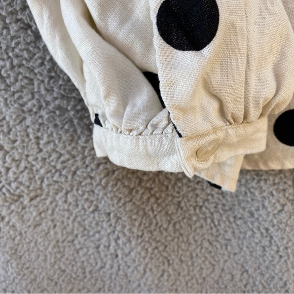 Who What Wear Black Polka Dot Blouse - Picture 7 of 11